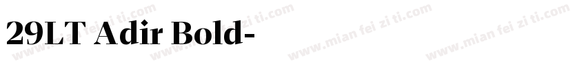 29LT Adir Bold字体转换